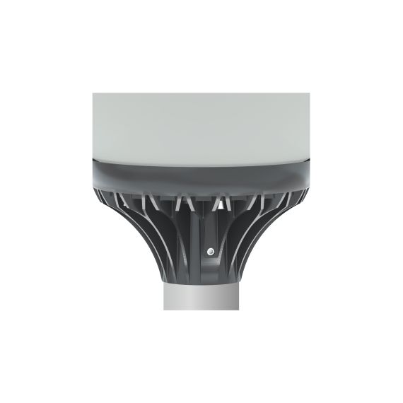 Литой алюминиевый цоколь обеспечивает эффективный теплоотвод