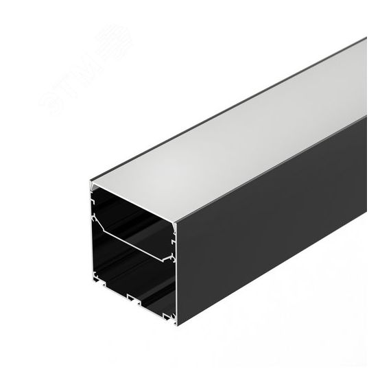 Профиль LINE-S-7575-2500 BLACK (Arlight, Алюминий) Arlight 041856