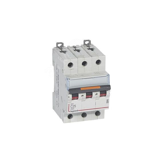 Выключатель автоматический трехполюсный 25А C DX3 25кА LEGRAND 409783