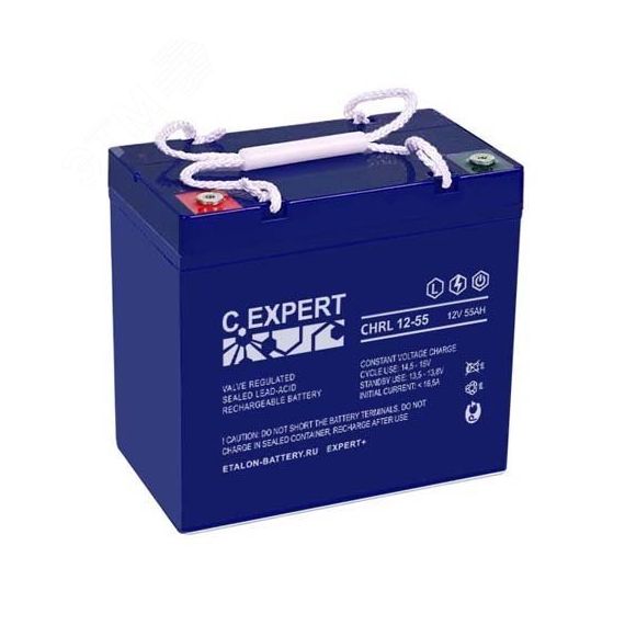 Аккумулятор C.EXPERT CHRL 12В 55 А/ч Etalon Battery CHRL 12-55