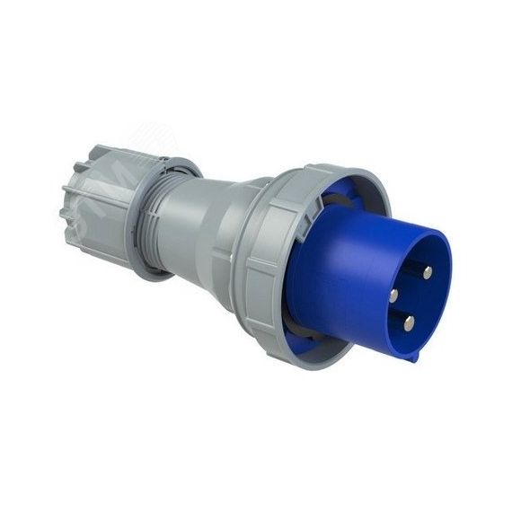 Вилка кабельная 125А/230V/1P+N+E/IP67 PCE 043-6