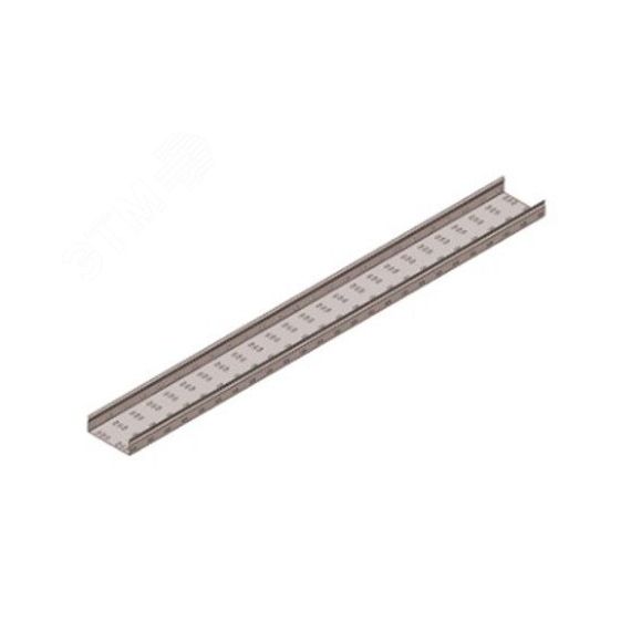 Лоток замковый перфорированный ЛМЗ 400х100х3000 УХЛ1, горячее цинкование(толщина покрытия 40 -120мкм), S1,5 Завод ЭМИ Курган П0000014599