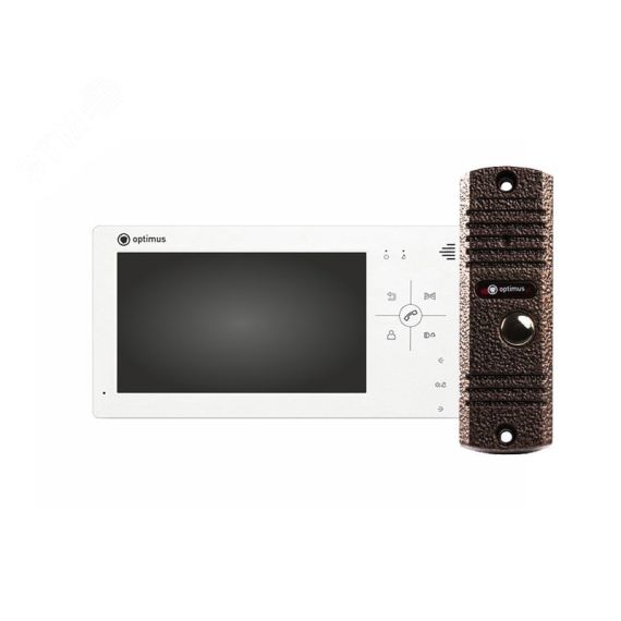 Комплект видеодомофона Optimus VM-7.0 (w)+ DS-700L (медь) Optimus CCTV VM-7.0+DS-700L_m