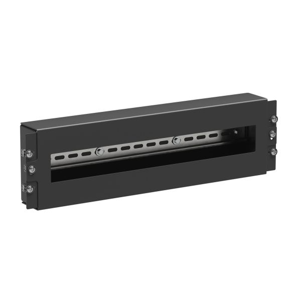 Модуль 3U с DIN рейкой для 19&quot; IT-корпусов, RAL9005