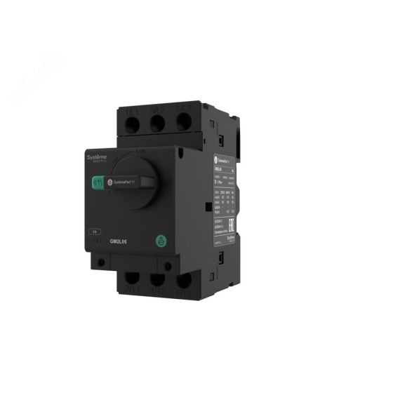 АВТ.ВЫКЛ.ЗАЩ.ДВ. GM2L 4.0A МАГН.РАСЦЕПИТЕЛЬ ПОВ.РУК. (GV2L08) SE (Systeme) GM2L08