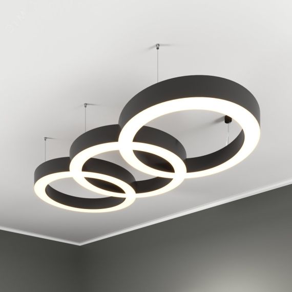 Светильник светодиодный RVE-LBX-CHAIN-3X-1575-P (Цепь из трех колец 1575х700х70мм 149Вт Подвесной 4000К Белый) RVElektro RVE00000838