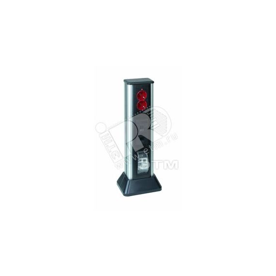 Connect Миниколонна 1-сторонняя на 4 CIMA-модуля 601х715(125)х1095(164) мм SC алюминий-графит Simon ALC314-8-14