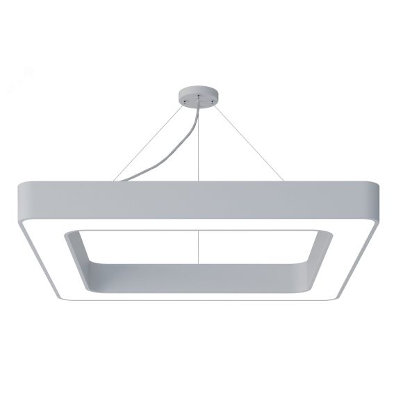 Светильник светодиодный Geometria Quadro SPO-162-W-40K-070 70Вт 4000К 4200Лм IP40 800х800х80 белый подвесной ЭРА Б0050584