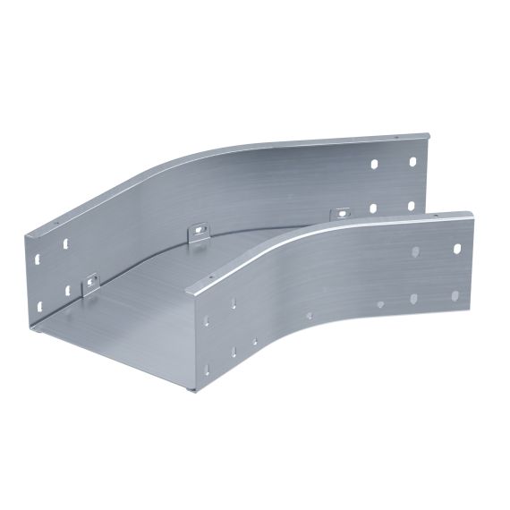 Угол горизонтальный 45 градусов 80х200, 2,0 мм, цинк-ламель, в комплекте с крепежными элементами и соединительными пластинами, необходимыми для монтажа