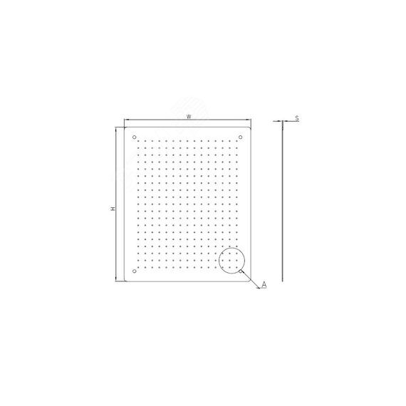 Панель монтажная перфорированная 900х900 для шкафов EMW высота/ширина 1000 и 1000 Elbox EMW-MP-1000.1000
