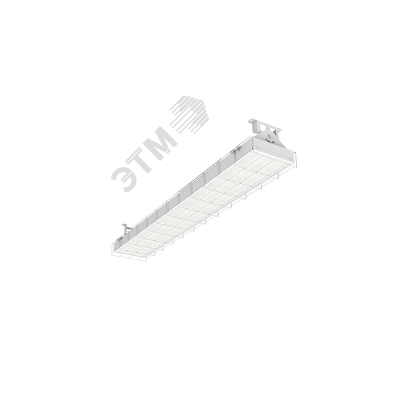 Светильник светодиодный S270 2.0 спортивный для образовательных учреждений 70 ВТ 4000 K накладной 1200х212х165 мм IP40 с поворотным кронштейном защитн Вартон V1-E0-00066-60PR0-4007040