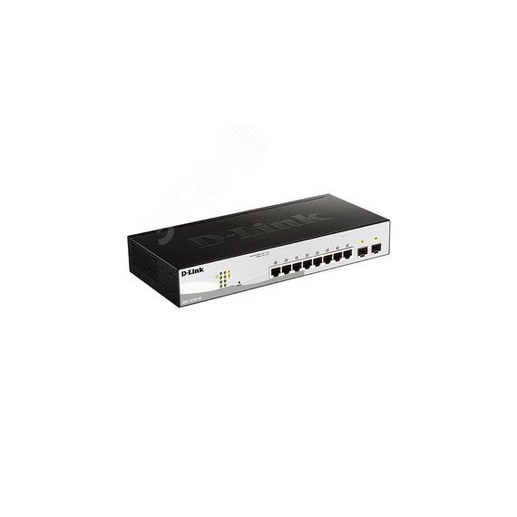 Коммутатор управляемый L2 8 портов 10/100/1000 Мб/с, 2хSFP D-Link DGS-1210-10/FL1A