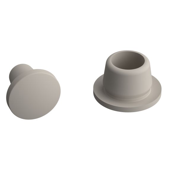 Защита технологических отверстий пластиковыми заглушками для защиты от влаги и пыли.