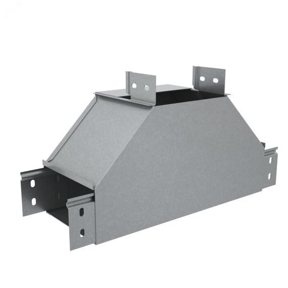 Т-отвод вертикальный 50х500 мм вверх c разворотом трассы на 90 гр. ПЛЮС HD КМ-профиль PL3694