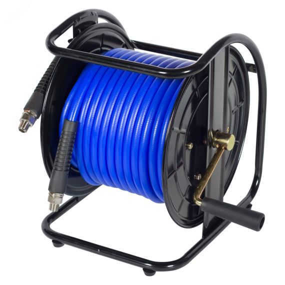 Шланг на открытой катушке полиуретановый 8х12 мм 20 м резьба 1/4' Мастак 681-08020HR