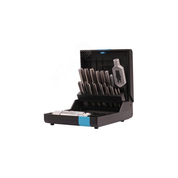 Набор метчиков комплектных M3 -M12 HSS-G DIN352 (+ вороток) 23 предмета Voelkel V47005