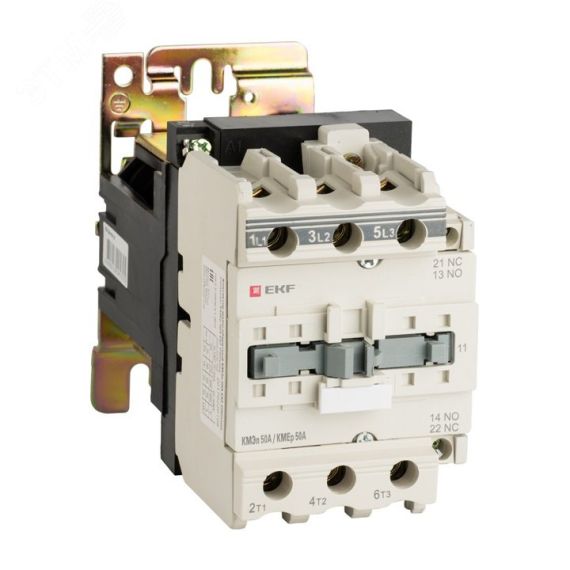 Контактор малогабаритный КМЭп 50А 220В DC 1NO 1NC PROxima EKF ctr-s-50-220-nc-no-p