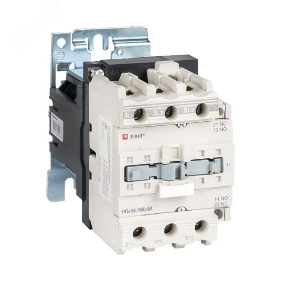 Контактор малогабаритный КМЭп 65А 24В DC 1NO 1NC PROxima EKF ctr-s-65-24-nc-p