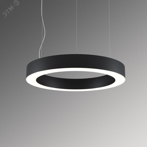 Светильник светодиодный RVE-LBX-HOLE-RING-1000-P (Кольцо 1000х1000х100мм S80мм 72Вт Подвесной 4000К Белый) RVElektro RVE00000271