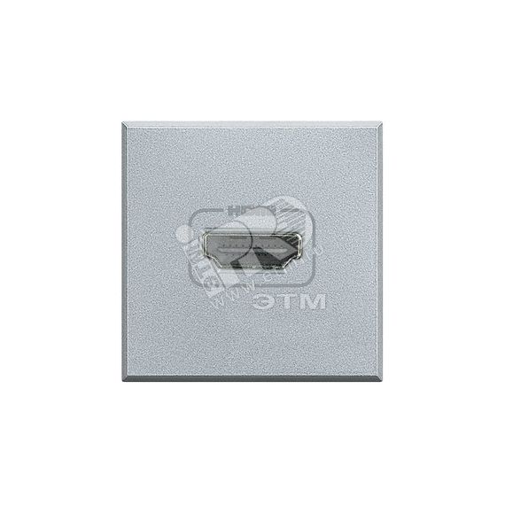Axolute Разъем HDMI алюминий BTicino HC4284