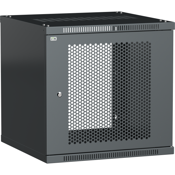 ITK Шкаф LINEA WE 12U 600x650мм дверь перфорированная черный