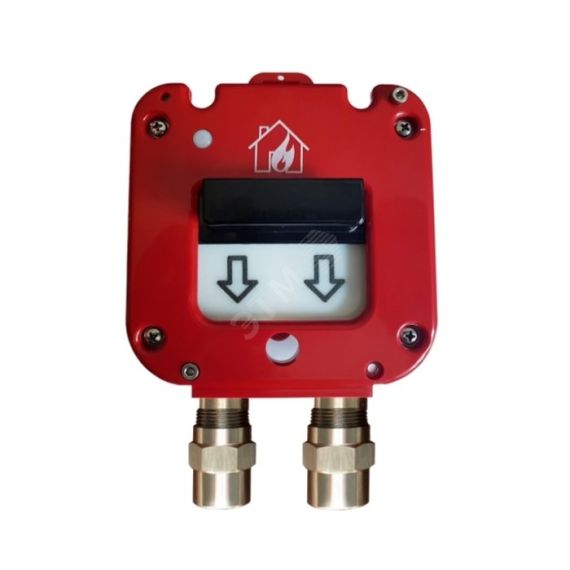 Извещатель пожарный ручной взрывозащищенный ИП 535Ех СЕВЕР Ввод из нержавейки МКВ М20К Магнито-контакт 00-00002274