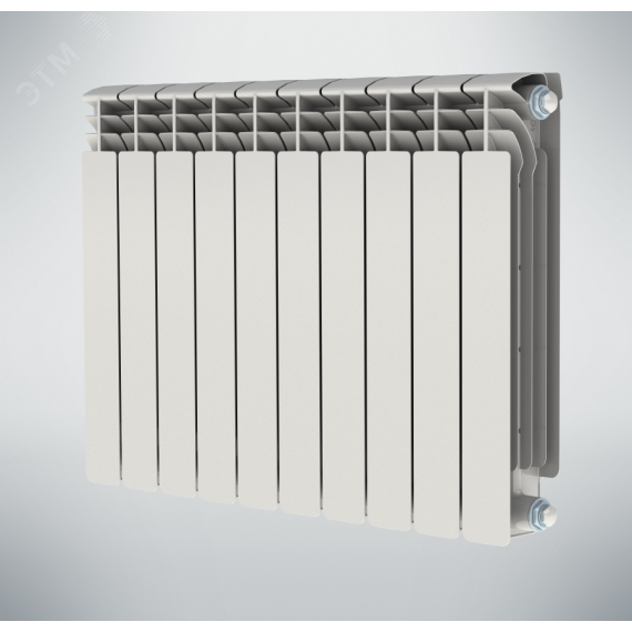 Радиатор биметаллический секционный 500/100/10 боковое подключение НРЗ NRZRB5001002010