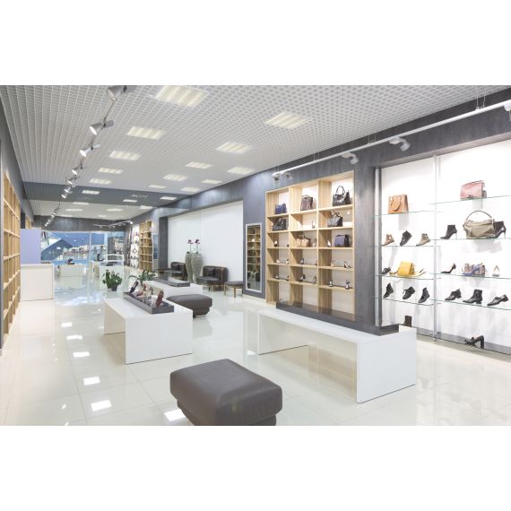 PRO Панель светодиодная ДВО 2001D 40Вт 4000К IP40 588х588мм Грильято микропризма Dali IEK