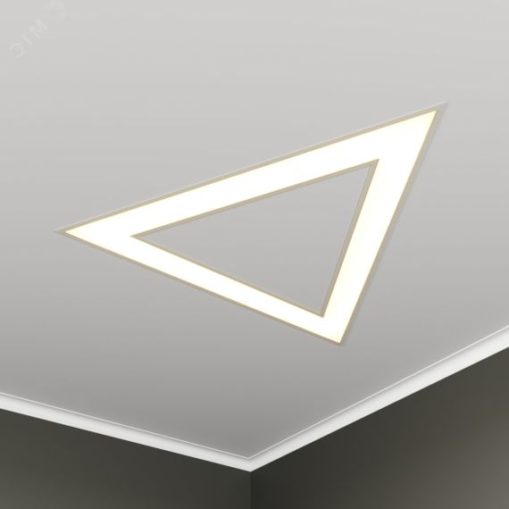 Светильник светодиодный RVE-LBX-HOLE-TRIO-1030-V (Треугольник с отв. 1030х896х100мм S80мм 69Вт встраиваемый 4000K Белый) RVElektro RVE00003140