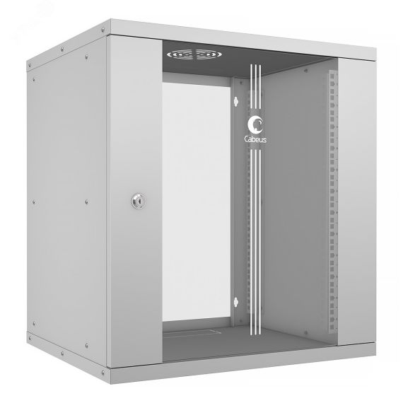 Шкаф телекоммуникационный настенный 19дюймов 12U Cabeus WSC-05D-12U55/45