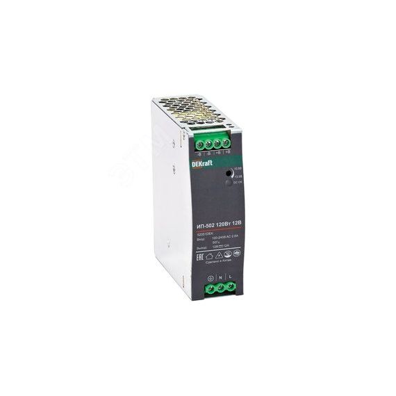 Источник питания импульсный 120Вт 24В 5А ИП-502 SE (Dekraft) 52052DEK