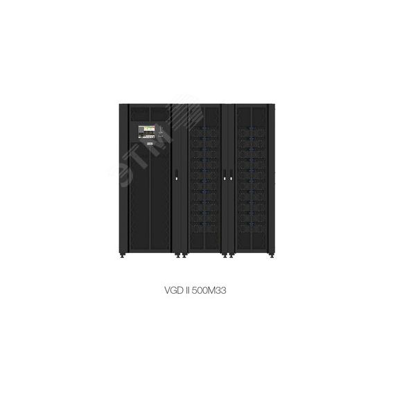 Источник бесперебойного питания Online Vanguard 500000 Ва/ 500000Вт 3/3 Tower 3 Фазы/ Нейтраль/ Заземление RS232 / RS485 / USB / Сухие контакты / Слот Powercom VGD-II-500M33 (25M)