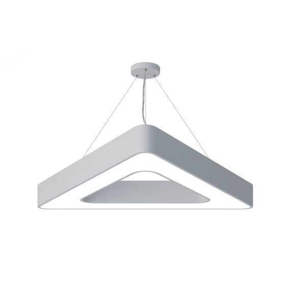 Светильник светодиодный Geometria Delta SPO-154-W-40K-042 42Вт 4000К 2300Лм IP40 800*800*80 белый подвесной ЭРА Б0050580