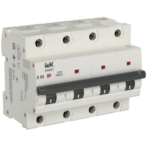 ARMAT Автоматический выключатель M10H 4P D 80A IEK