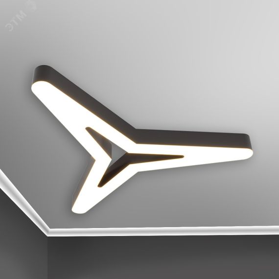 Светильник светодиодный RVE-LBX-HOLE-KASAI-SOFT-2000-N (Трехлучевая звезда закругл. с отв. 2000х1754х100мм 158Вт Накладной 4000К Белый) RVElektro RVE00001351