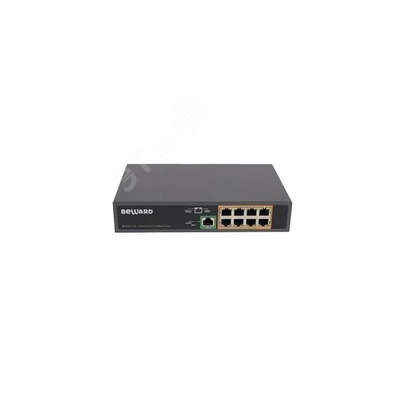 Коммутатор неуправляемый PoE, 8 портов 100 Мб/с, 123 Вт Beward ST-801HP