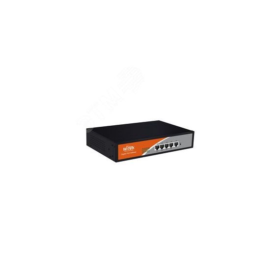 Контроллер 5хRJ45 1000 Мб/с, 4хPoE, до 32 точек доступа Wi-tek WI-AC105P