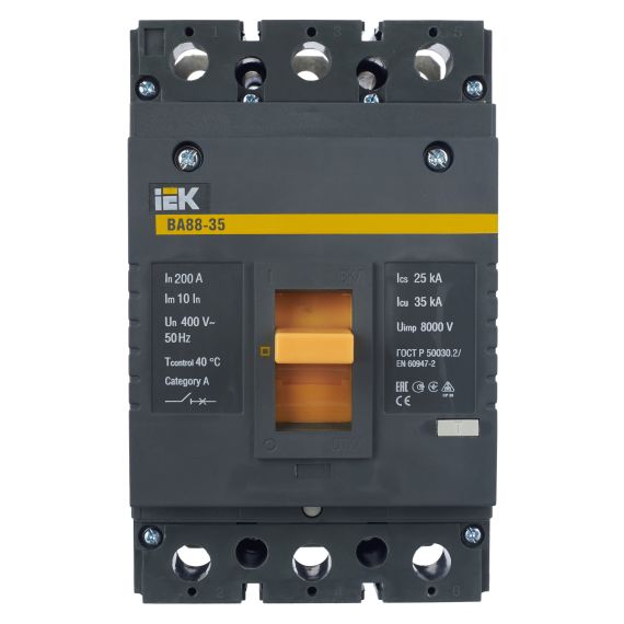 Выключатель автоматический ВА88-35 3Р 200А 35кА IEK