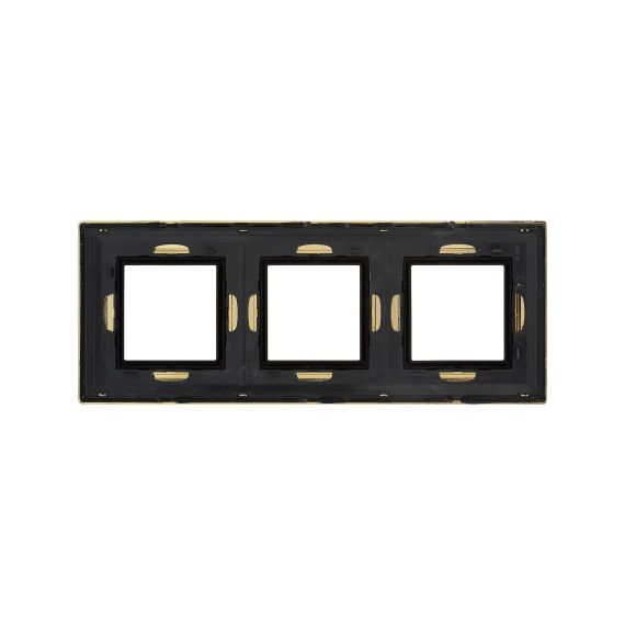 Рамка из металла, "Avanti", золотая, 3 поста (6 мод.)