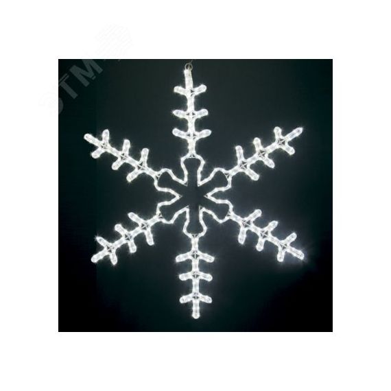 Фигура световая большая Снежинка белый, размер 95x95 см Neon-Night 501-333