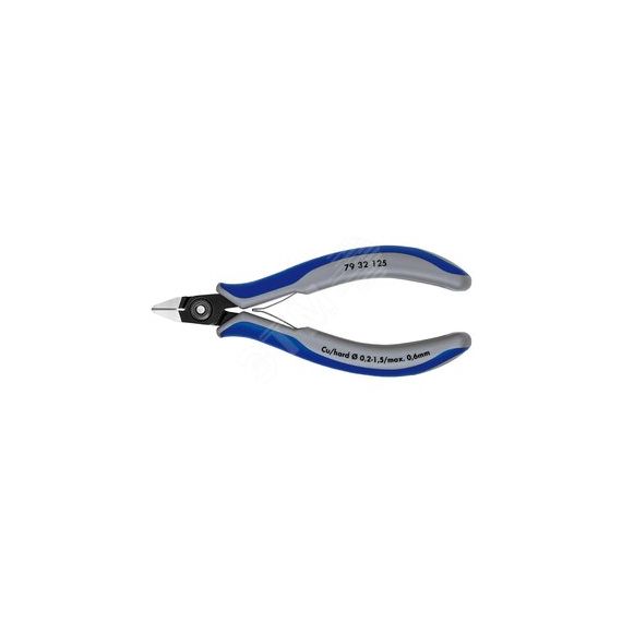 Прецизионные кусачки боковые для электроники вороненые 125 мм Knipex KN-7932125