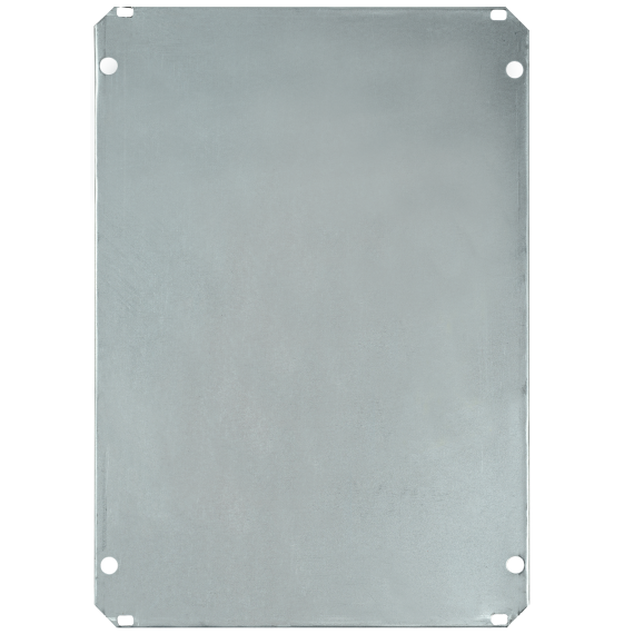 Оцинкованная монтажная панель толщиной 1 мм  установлена в корпус
