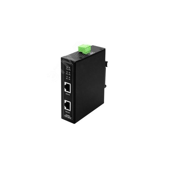 Инжектор PoE 2хRJ45 10/100/1000 Мб/с, 802.3af/at, до 30 Вт, 6кВ, DC 48В OSNOVO Midspan-1/303G