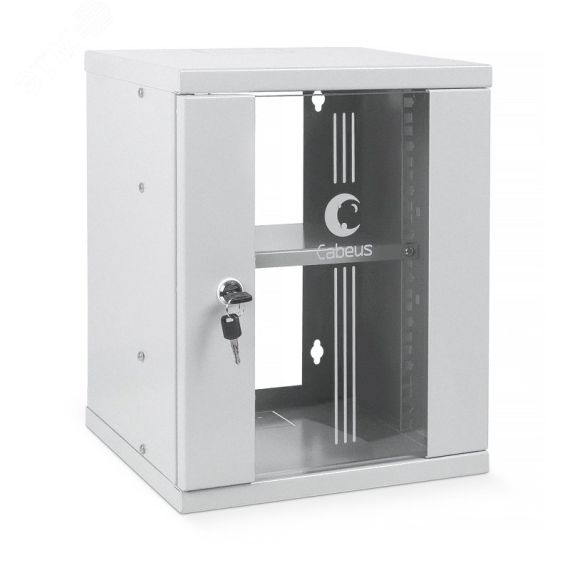 Шкаф телекоммуникационный настенный 10дюймов 8U Cabeus WSC-8U
