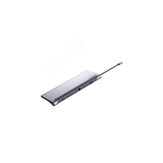 Док-станция USB Type C 11 в 1, USB 3.1, PD, HDMI 19, VGA, RJ45, TF SD, аудио Vention THTHC