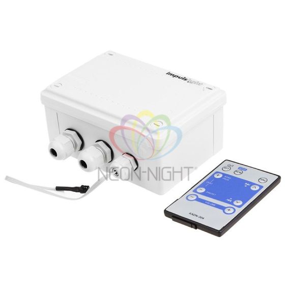 Контроллер iMLamp4D_AC_mini для Белт-Лайта, светодиодные лампы 220 В, 1400 Вт 4 кан. х 1,6 А, ДУ IP65 Neon-Night 332-115