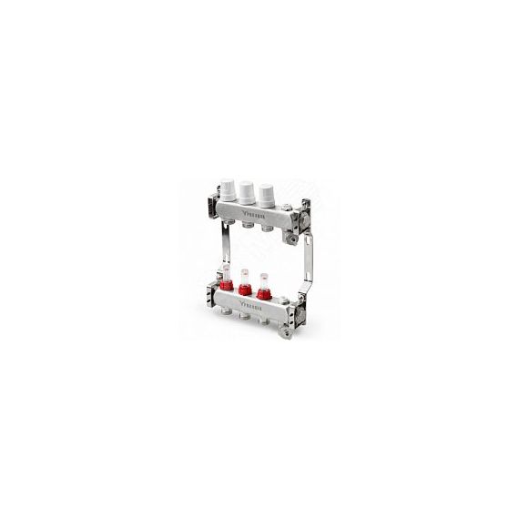 Блок коллекторный с расходомерами 3 выхода, 230 мм, 1 x 3/4 PRO AQUA V500MB.03