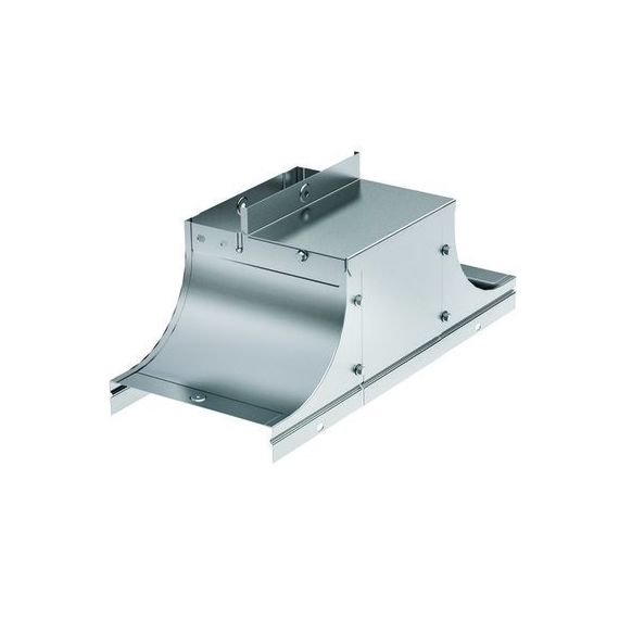 Крышка-ответвитель TSS (плоск) 200/80 в комплекте с крепежными элементами и соединительными пластинами, необходимыми для монтажа, горячеоцинкованная