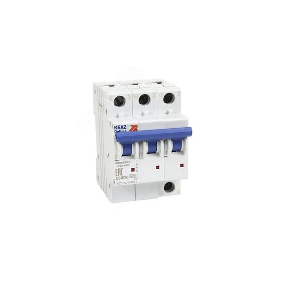 Выключатель автоматический модульный OptiDin BM63-3C6-DC-УХЛ3 (Новый) КЭАЗ 338012