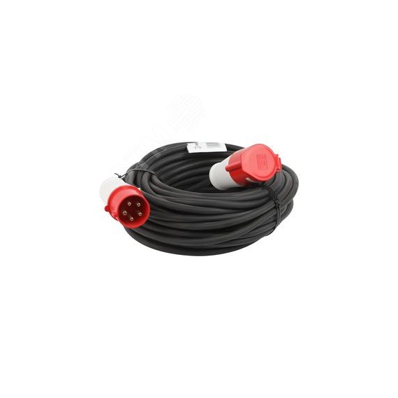 Удлинитель силовой IND380-U-1e-5x2,5-10m-IP44 на 380В в бухте 1 розетка CEE 5P 10м КГ 5х2,5 32A IP44 ЭРА Б0057293